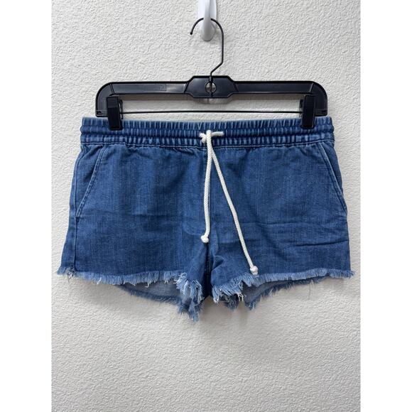 Aerie Bundle Shorts Women's Size S Drawstring Elasticated Raw Hem Chambray - Picture 4 of 6
